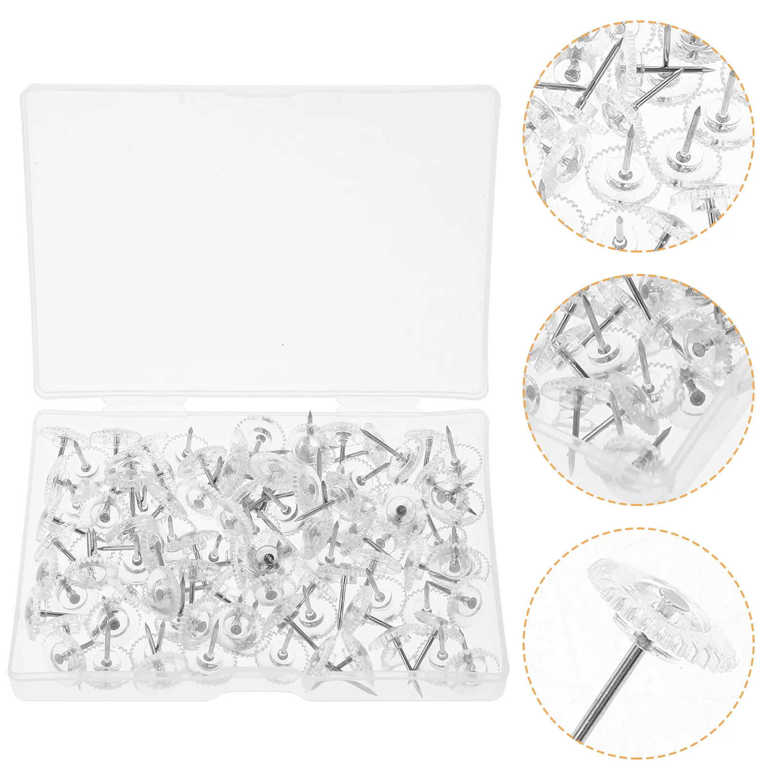 

2 Boxes Drawing Pin Household Thumb Tacks Thumbtack Office Supplies Small Metal