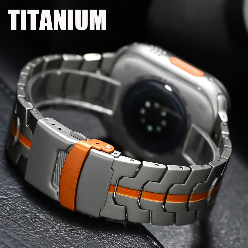 Luxury Titanium Metal Watch Strap - Premium Bracelet