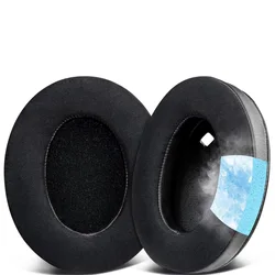 Deluxe Memory Foam Ear Cushions with Soft Protein Leather Finish - Standard Size (Gel Ice)