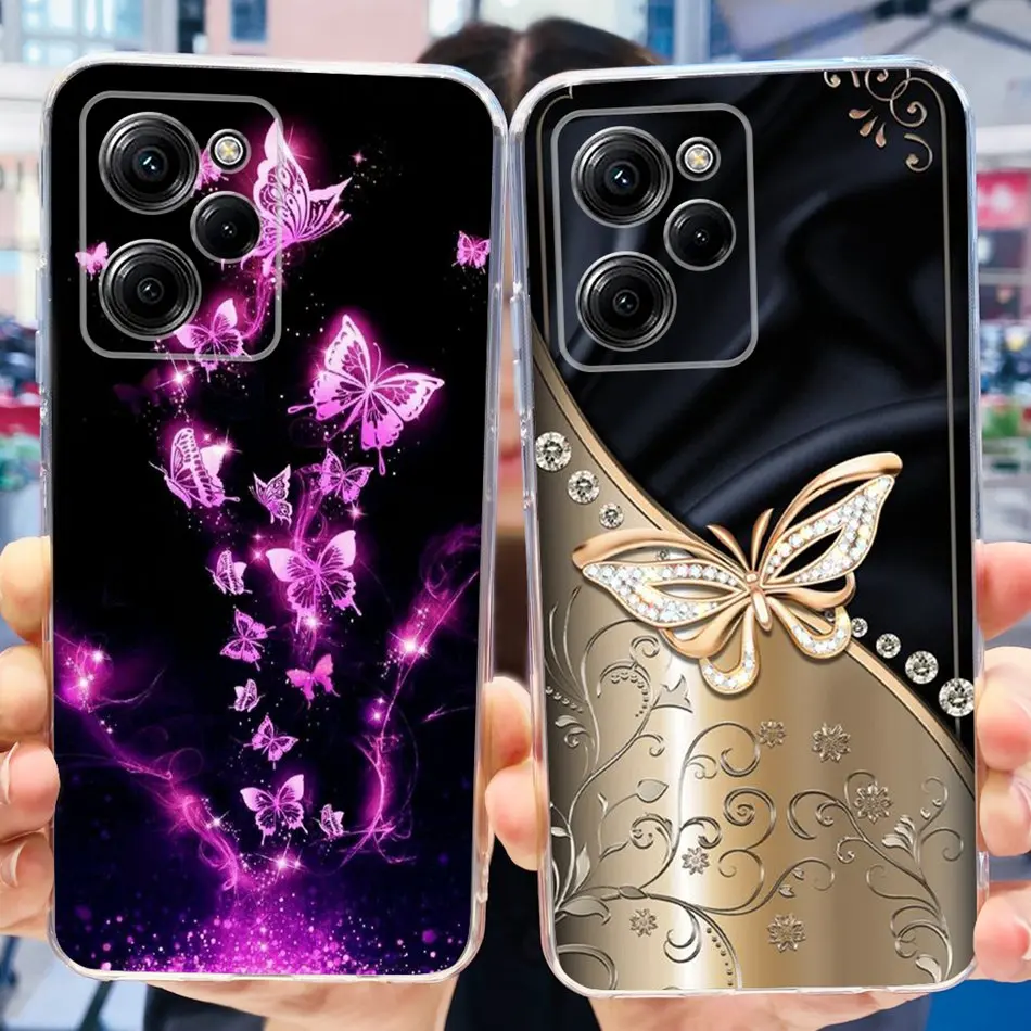 Elegant Printed Soft Silicone TPU Phone Case - Compatible with Poco X5 Series