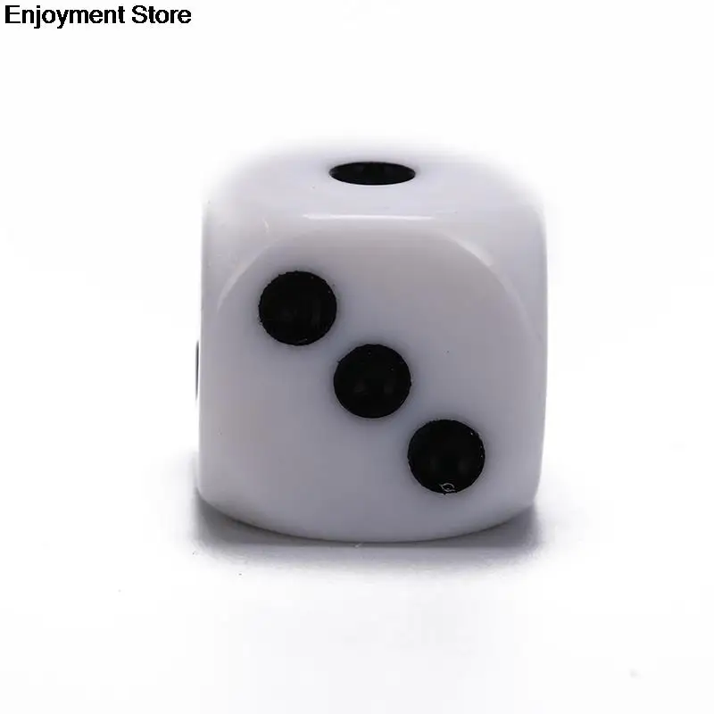 6 Sided Drinking Dice 16MM Acrylic Round Corner Data Party Game Cubes RPG Dice 5Pcs/Lot