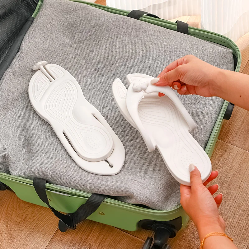 Travel Portable Flip-flops Folding Slippers Indoor And Outdoor