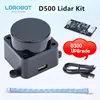 LDROBOT D500 lidar kit TOF laser Radar Lidar Scanner 360° 30000Lux support ROS1 ROS2 for Indoor and outdoor replace D300 kit 1