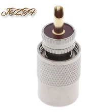 

JTZTF 1PCS UHF PL259 Male Plug Straight Solder Connector Adapter for RG8U RG58-3
