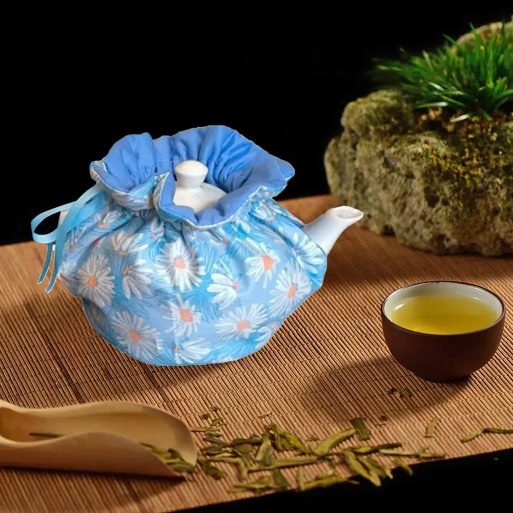 Tea-pot Insulation Cover Comfort Cotton Printed Home Kitchen Teapots Dust