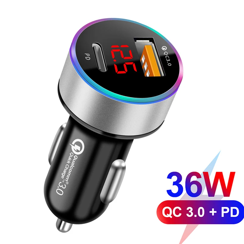 Car Charger Adapter Type C Usb C Car Charger Adapter Car Charger Type C Mobile 36w