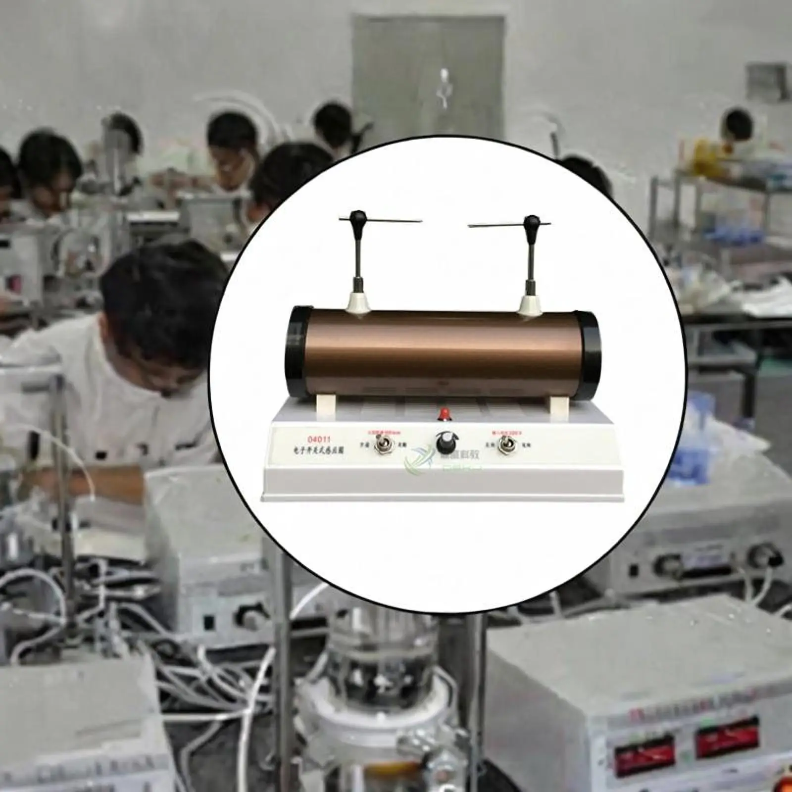 Switch-type Electron Induction Coil Kit Spark Discharge Demonstrator for Spectral Tubes Physical & Chemical Experiments Lab