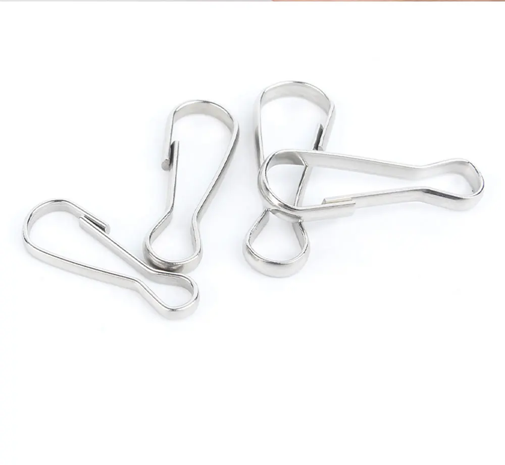 50/100Pcs Lanyard Snap Clip Haken Metall Frühling Kürbis Geldbörse Schnalle Stecker für DIY Schlüsselbund Zipper Pull ID karte Zubehör – Detail 8