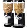 Single/Double Cup Large Capacity Food Storage Container Airtight Dispenser Jar Kitchen Storage Container for Oatmeal and Cereal 1