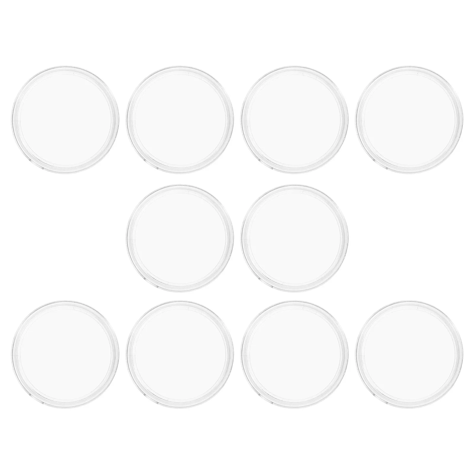 60mm 메달용 10pcs 코인 캡슐, 투명 배지 박스, 원형 투명 코인 홀더, 밀폐형 코인 캡슐, 정리 보관 케이스