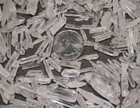 Quartz Crystal Collection 1/2 LB Natural Clear Points EXTRA SMALL Seed Crystals 2