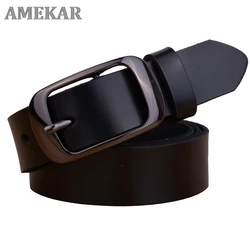 Factory Direct Quality Assurance Best Price New Fashion Cowskin Leather Women Belt Brief  Women Strap Designer Casual Belt