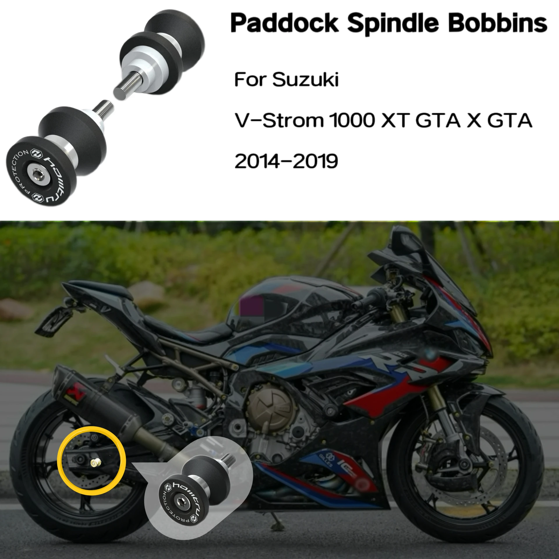 Accessori Moto Per Suzuki V-Strom 1000 Xt Gta X Gta 2014-2019 Bobine Mandrino Paddock