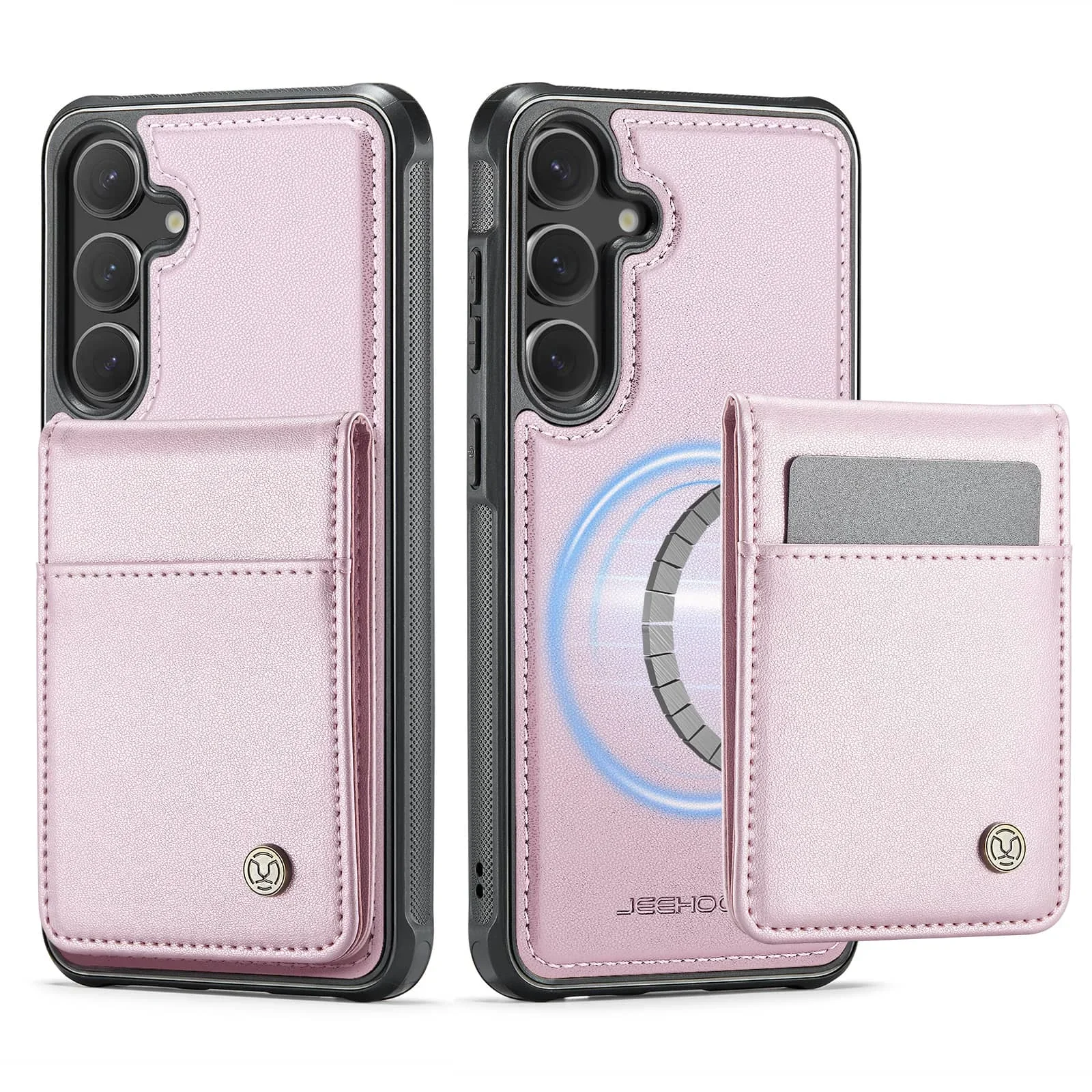 Magnetic 2-in-1 Detachable Wallet Case with Card Holder and Kickstand