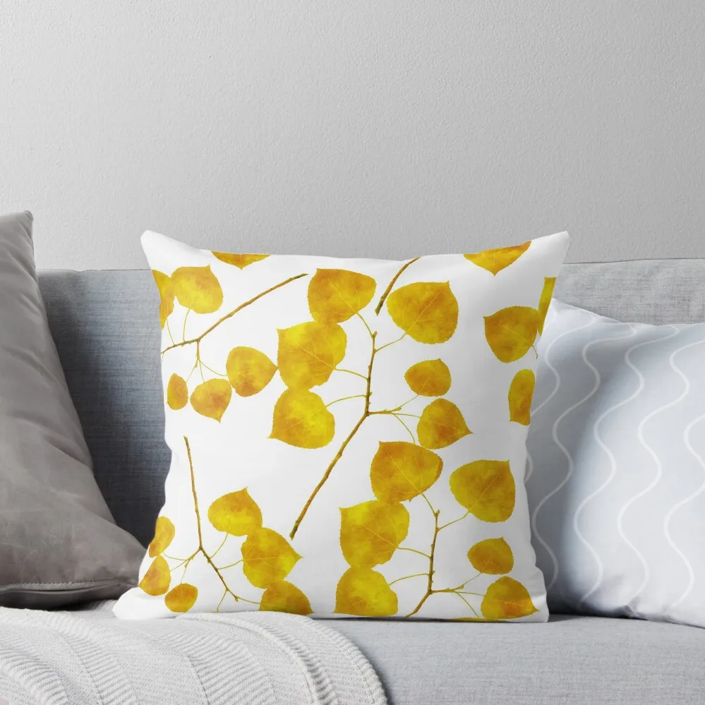 

Aspen Leaves Throw Pillow Plaid Sofa Cushions Cushions Home Decor Sitting Cushion