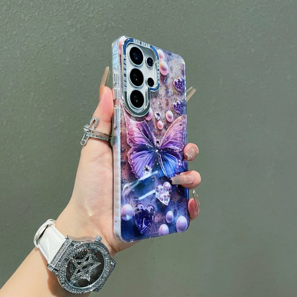 Luxury Bling Glitter Butterfly Love Shockproof Phone Case