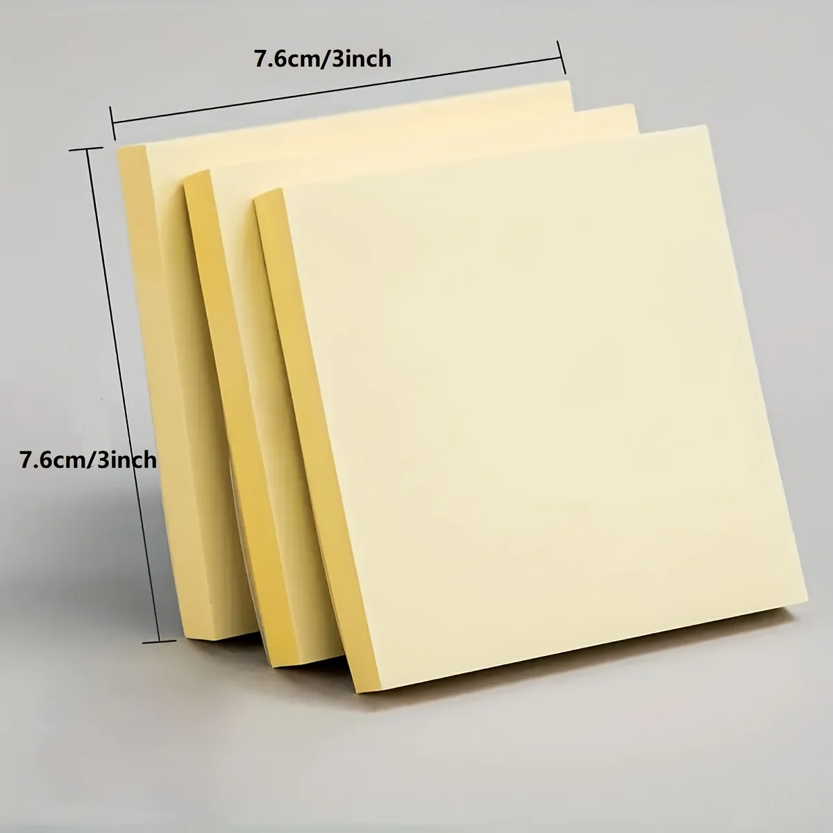 Sticky Notes 76x76mm, 100 Sheets/Pad, 8pads, Yellow Self-Sticky Notes, Easy to Write, for School, Home, Office - 6