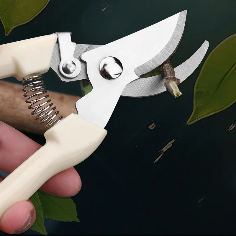 Multifunctional Stainless Steel Garden Scissors Fruit Picking Shears Tree Pruning Shears Flower Grafting Gardening Scissors