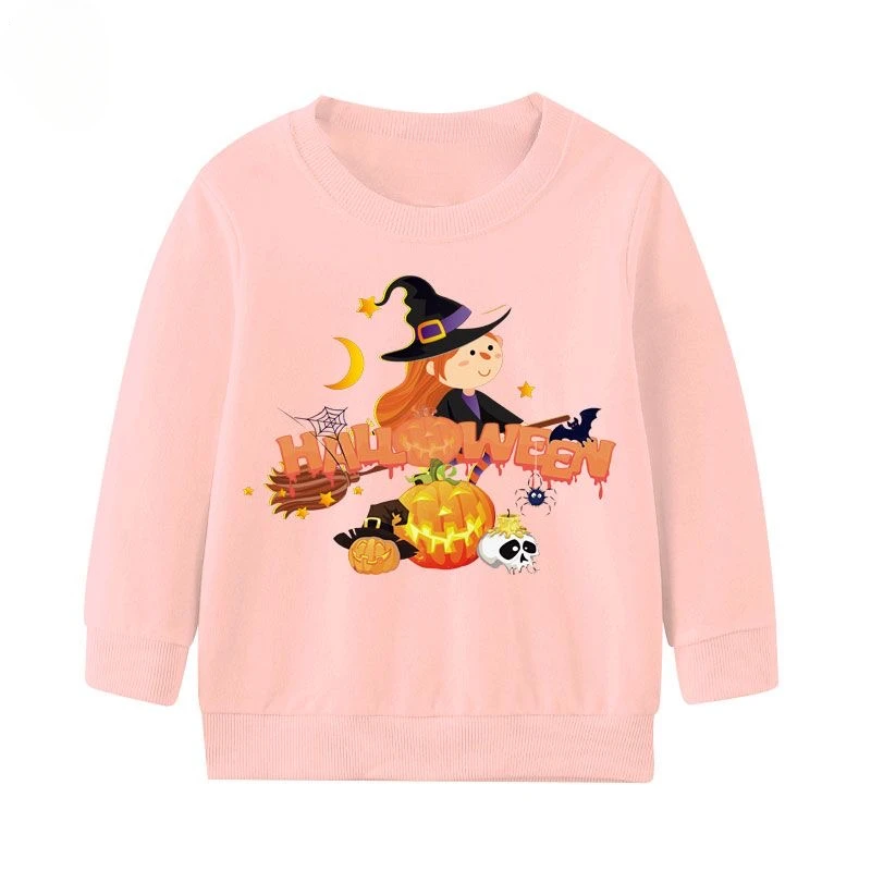 Autumn/winter New Horror Halloween Skull Hoodie Pure Cotton Printed Hoodie Hood Street Fashion Boys and Girls