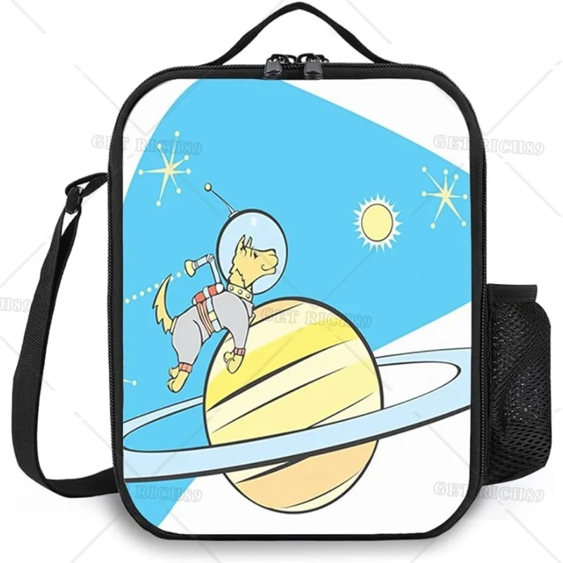 

Ланч-бокс для мужчин и женщин, многоразовый Портативный Ланч-бокс для взрослых, с изображением собаки, планеты, для офиса, работы, пикника, кемпинга