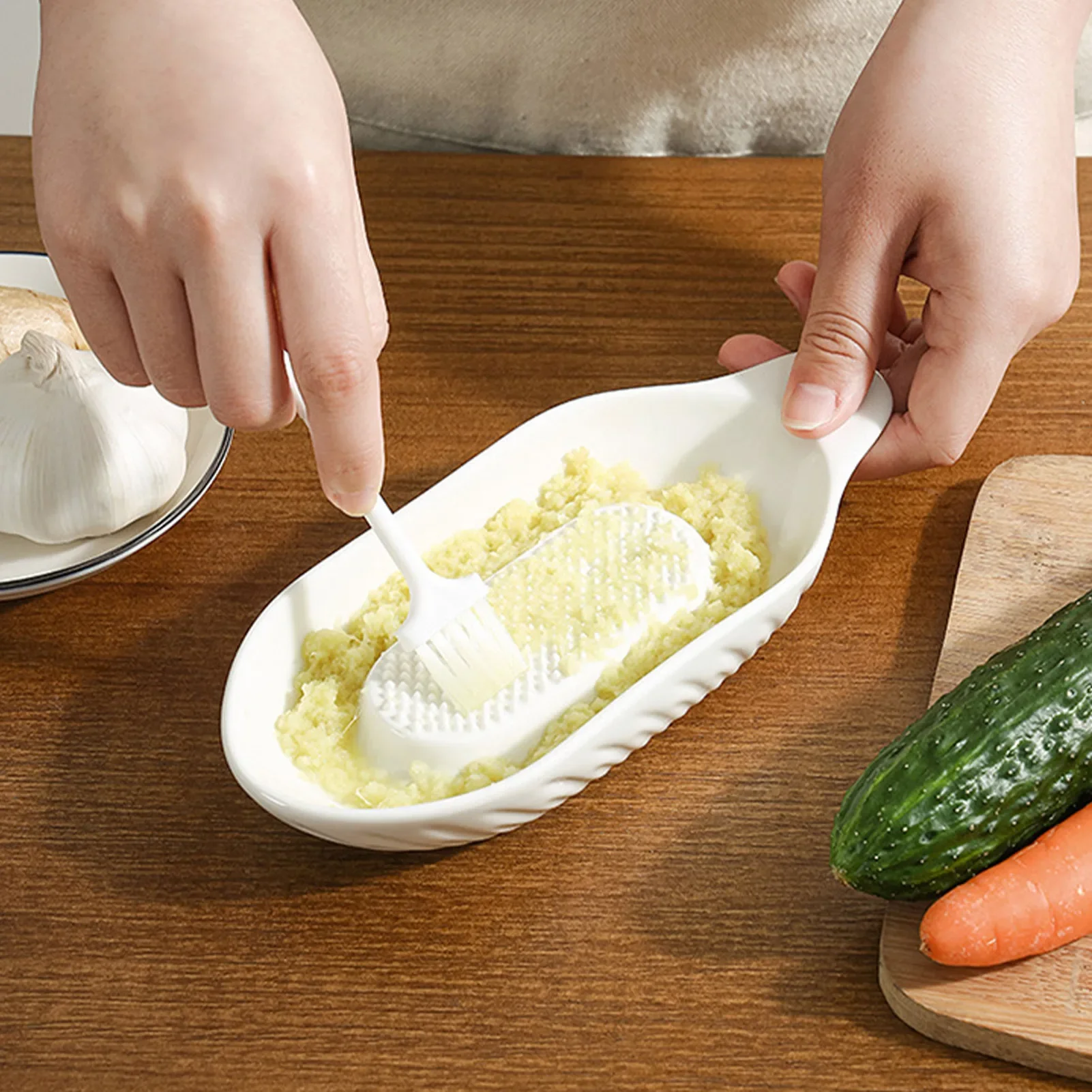 Ceramic Ginger Grater Plate for Grinding Wasabi Ginger Garlic Cheese Fruits Vegetables Ceramic Multipurpose Grinder Plate ceramic grater