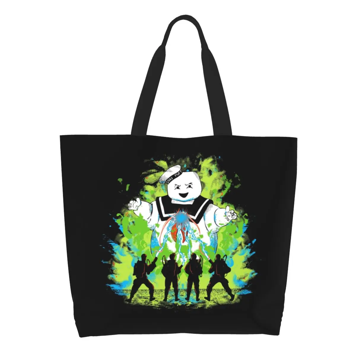 Ghost Buster Shopping Tote Bag Kawaii Supernatural Ghost Movie Canvas Shopper Borsa A Tracolla Borsa Di Grande Capacità