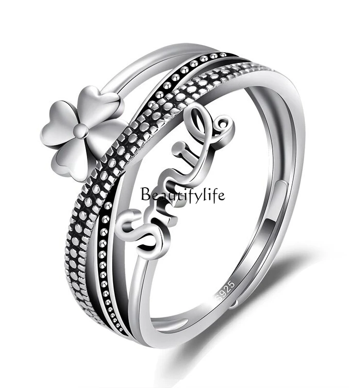 

Ring Women's Niche Lucky Ornament Retro Affordable Luxury High-Grade Design Index Finger