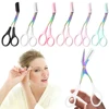 Professional Eyebrow Scissors Stainless Steel Beauty Scissors Non Slip Finger Grips Hair Removal Beauty Accessories for Women 1