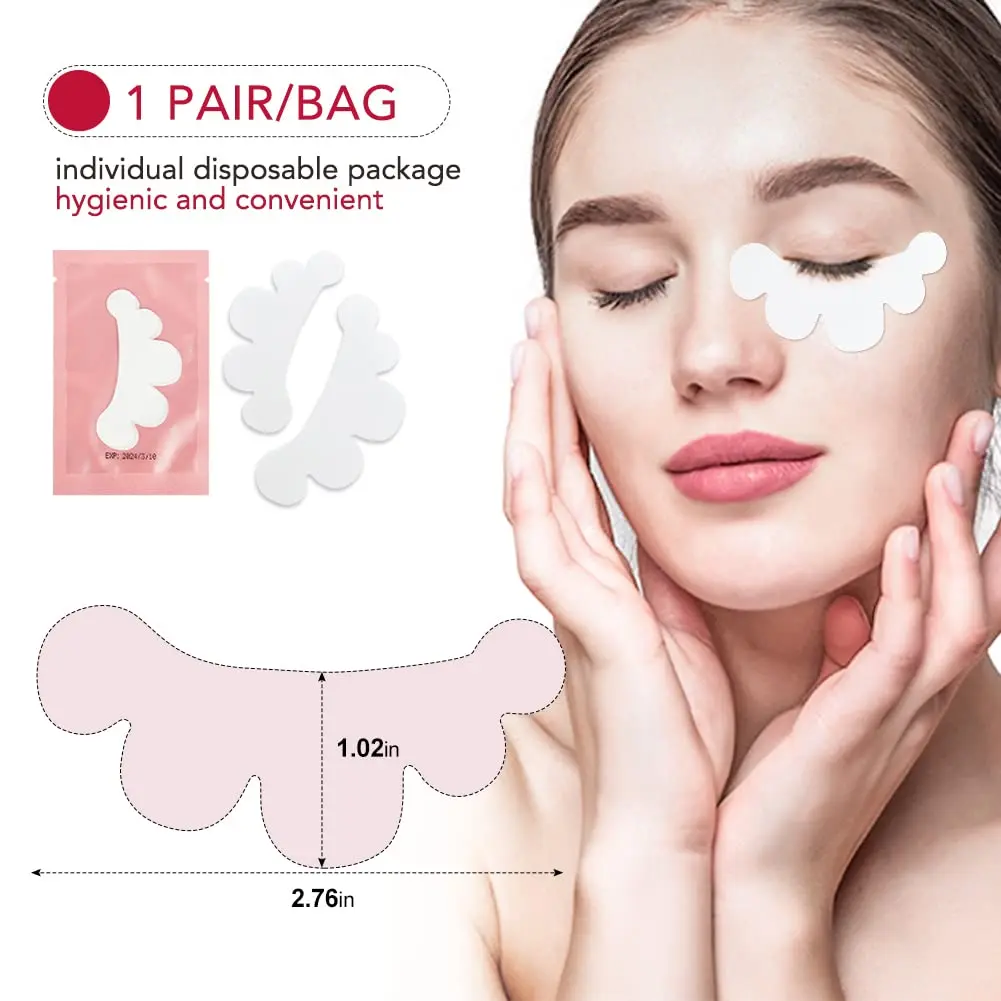 속눈썹 연장용 아이패드 200개 속눈썹 연장 용품 메이크업 속눈썹 패치 아이 페이퍼 패치 팁 스티커