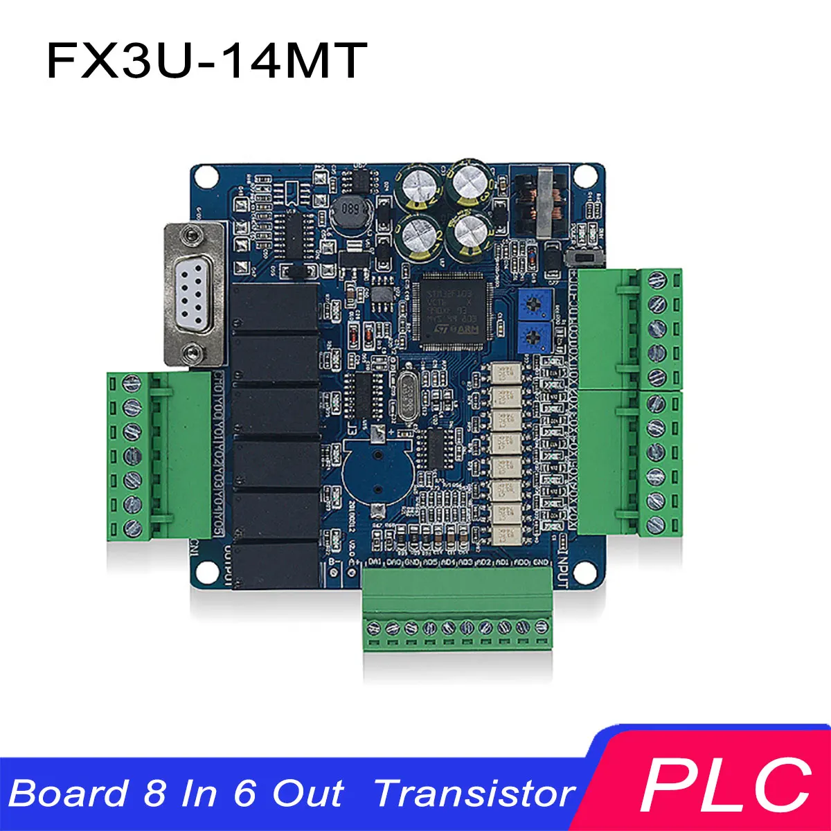 

FX3U-14MT PLC Programmable Logic Controller Training Starter Programming Kit for Factory Education Learning Home Automation