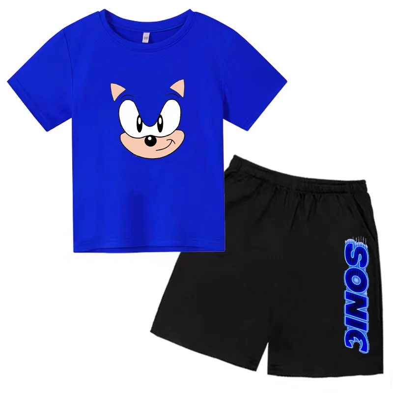 Kids T-shirt Shorts Clothing Set For 3-12yrs 2P