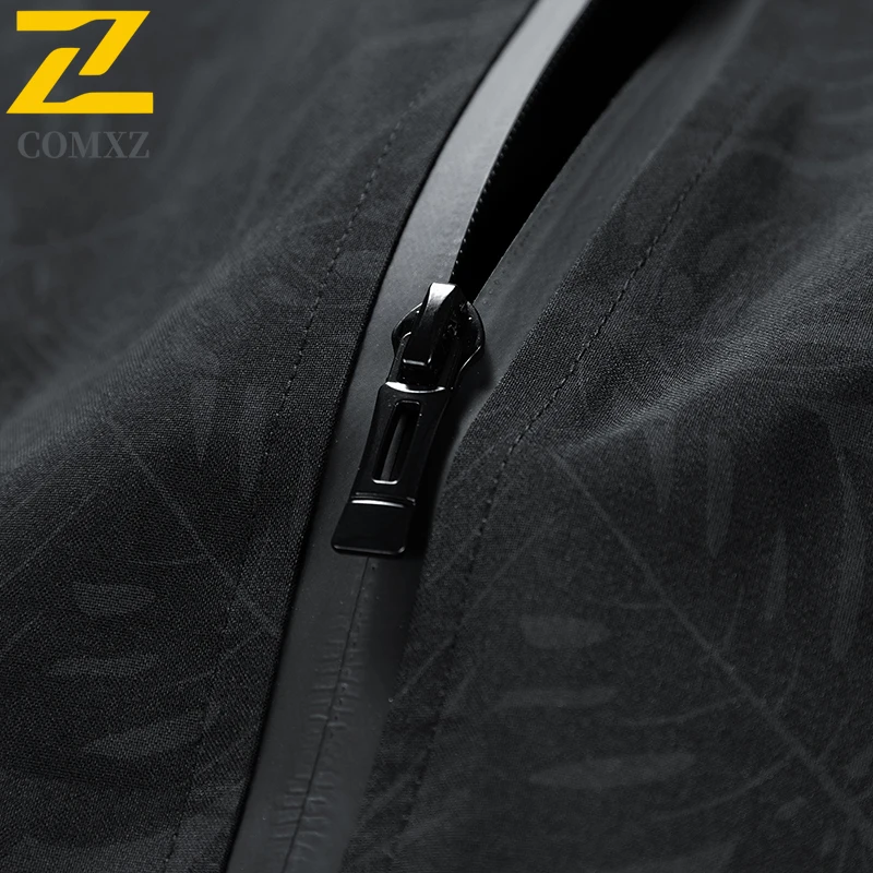 Men's Slim-Fit Spring Jacket Windproof Waterproof Lightweight Stand Collar Casual Outdoor Coat Breathable Quilted Puffer Style