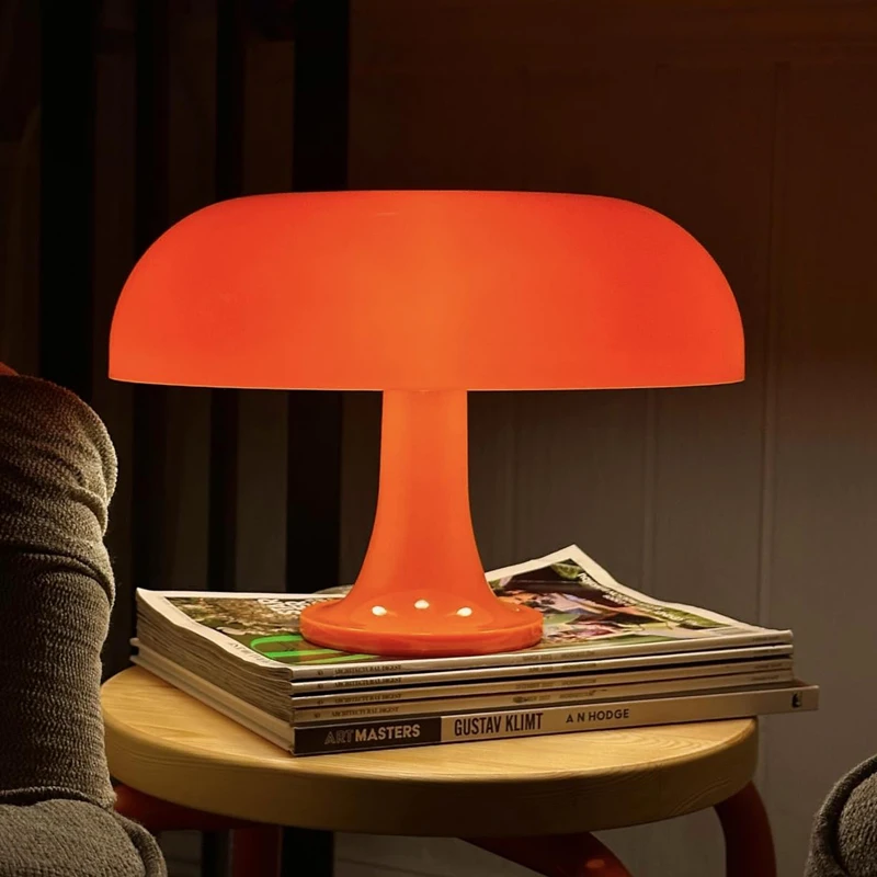 Italy Designer Led Mushroom Table Lamp for Hotel Bedroom Bedside Living Room Decoration Lighting Modern Minimalist Desk Lights 4