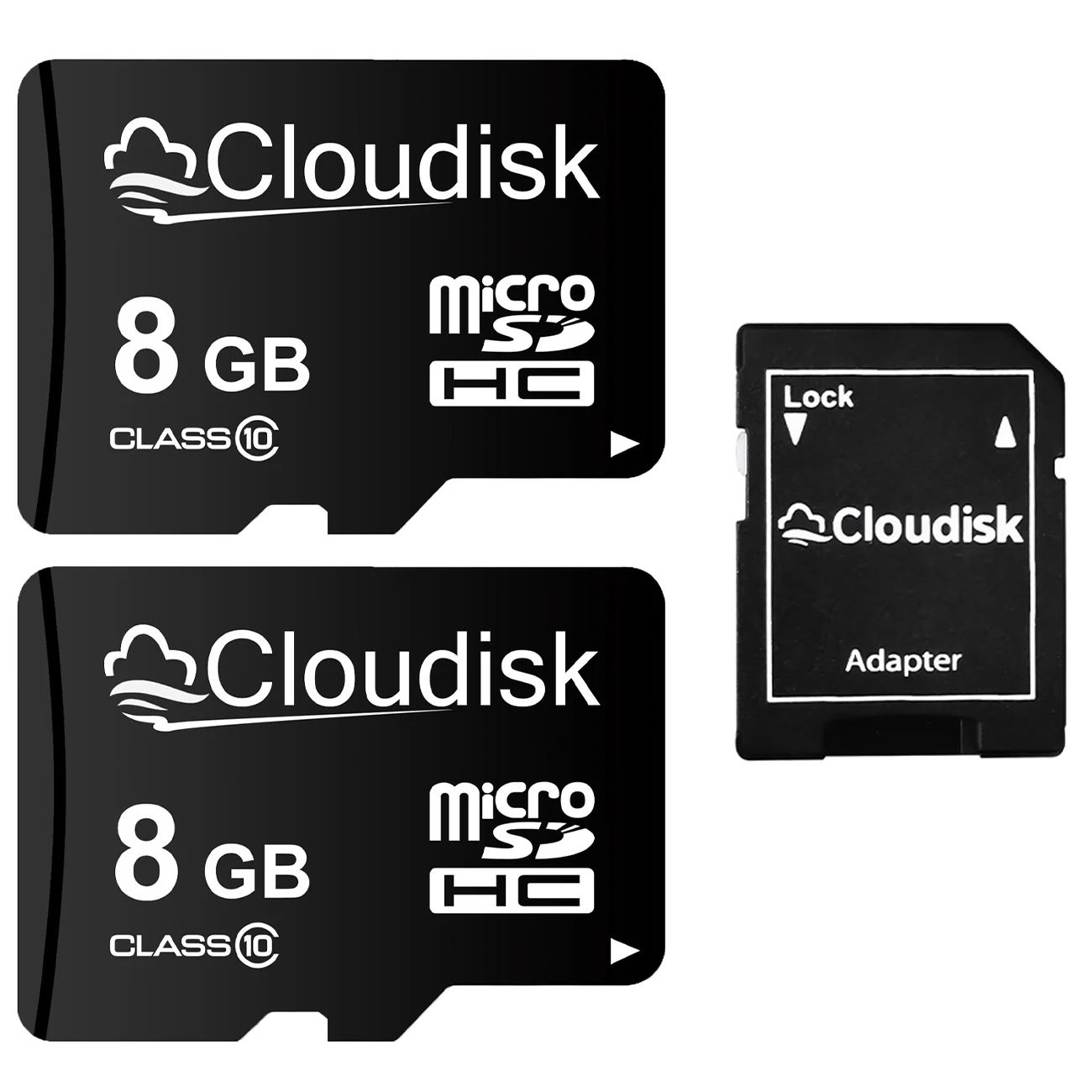 

2Pack Cloudisk Flash Memory Micro SD Card 4GB 2GB C6 TF Cards 8GB Class 10 A1 Mini sd Card 1GB With MicroSD to SD Adapter Gift