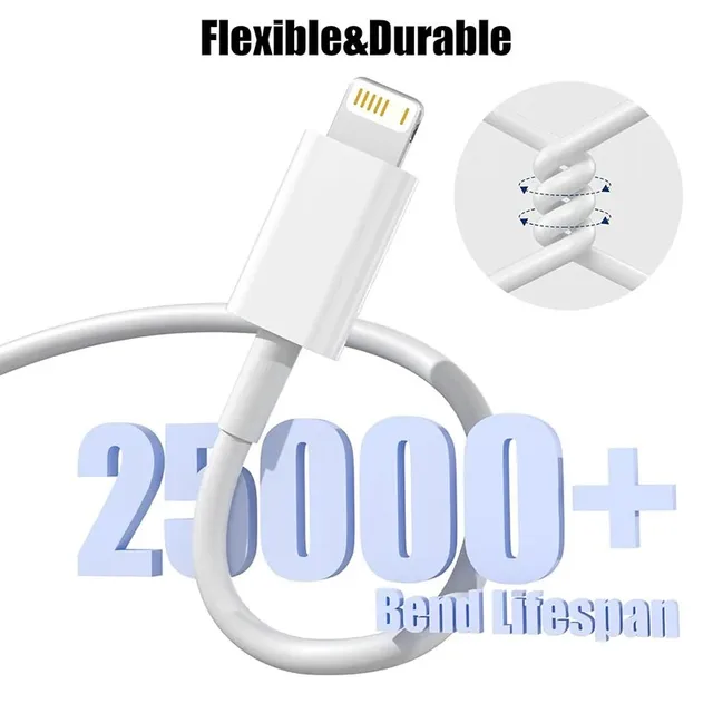 10Pcs 66W Type C PD 30W USB Cable For Apple iPhone 16 15 14 13 12 11 Pro Max 7 8 Plus XS R Fast Charging USB C Cable Charge Wire 2