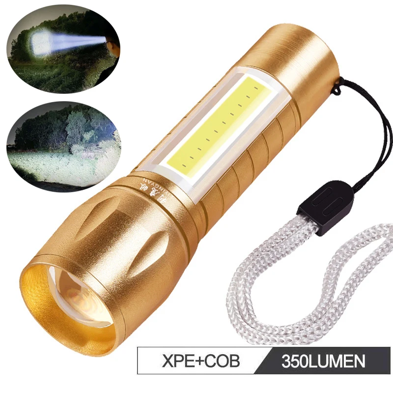 

High Power LED Flashlight With Usb Charging Rechargeable Camping Lamp Mini Bright Leds Zoom Torch Work Light Battery Flashlight