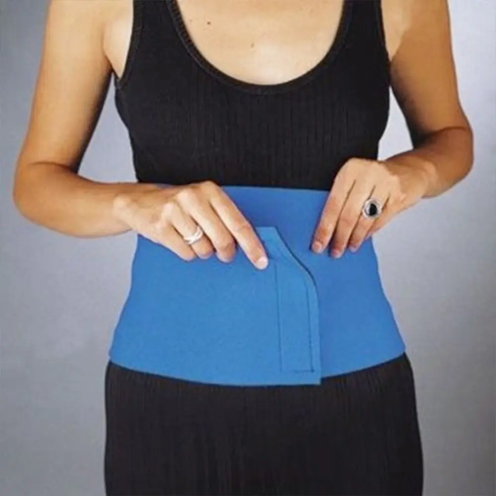 Polyester Taillengürtel mit Neopren-Unterstützung für den unteren Rücken, Schmerzlinderung, Lendenwirbelkontrolle, Sportlicher Nahtloser Körpergurt – Detail 11