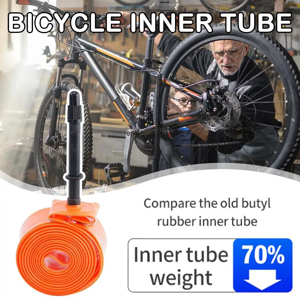 TPU Bicycle Inner Tube Ultra Light French Nozzle Tyre Inner Tube Road Bike Riding Accessories Portable Mountain Bike Tools