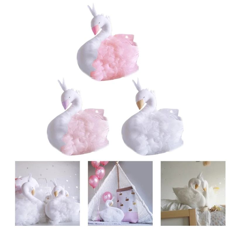 

Реквизит для фотосъемки младенцев Лебедь Подушка для объятий DIY Фотофон Baby Shower Gift X90C