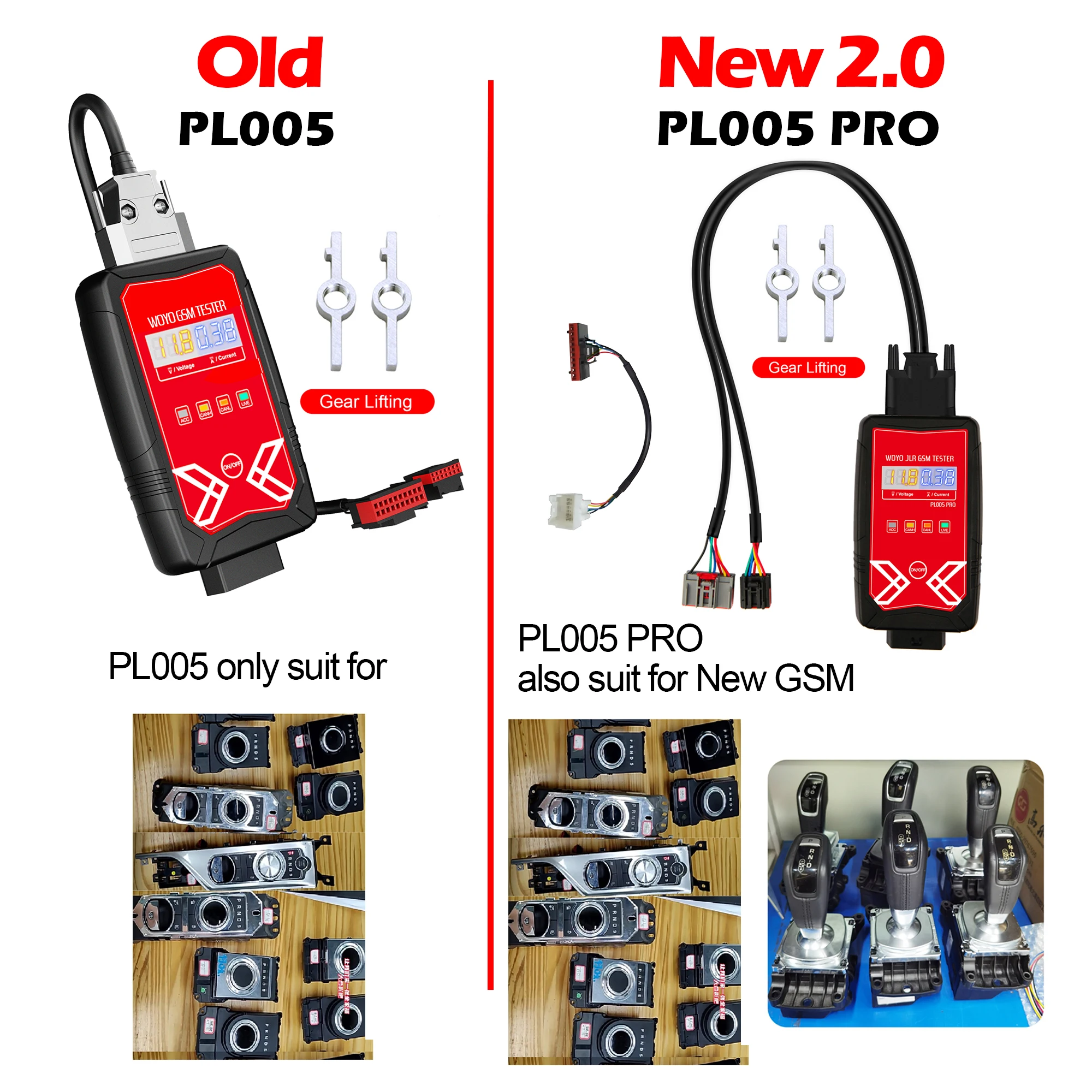WOYO PL005 Für Range Rover Evoque Jaguar Schalt modul Tester Kits, Hub knopf für Land Rover Zahnrad wähler Reparatur Auto Diagnose-Tool – Detail 11