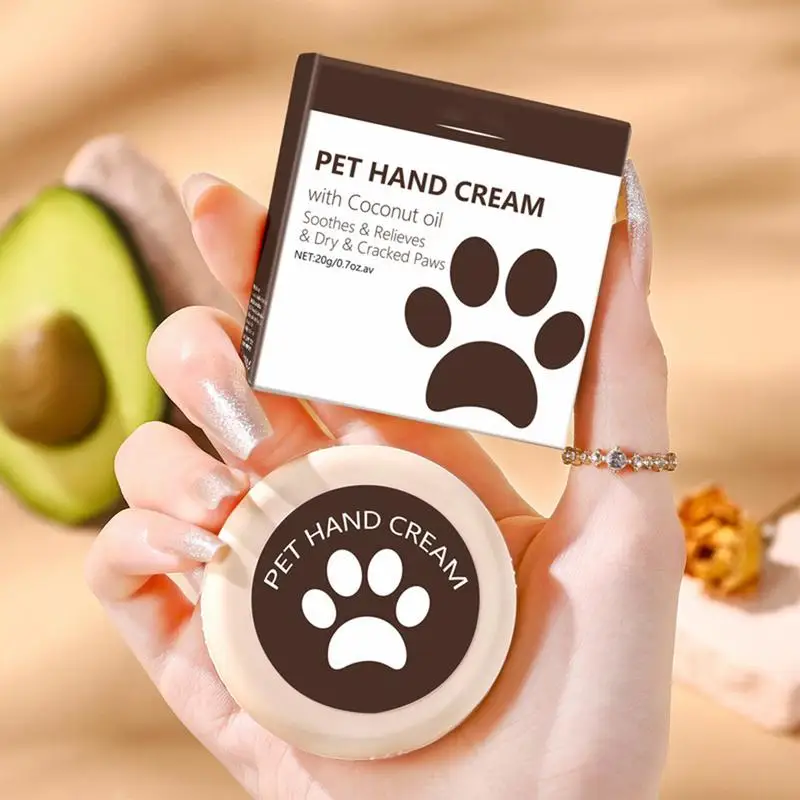 

Natural Dog Paw Balm 20g Cat Dog Paw Protective Cream Moisturizer for Dry Cracked Paws Dog Protections for Hot Pavement Dog Wax