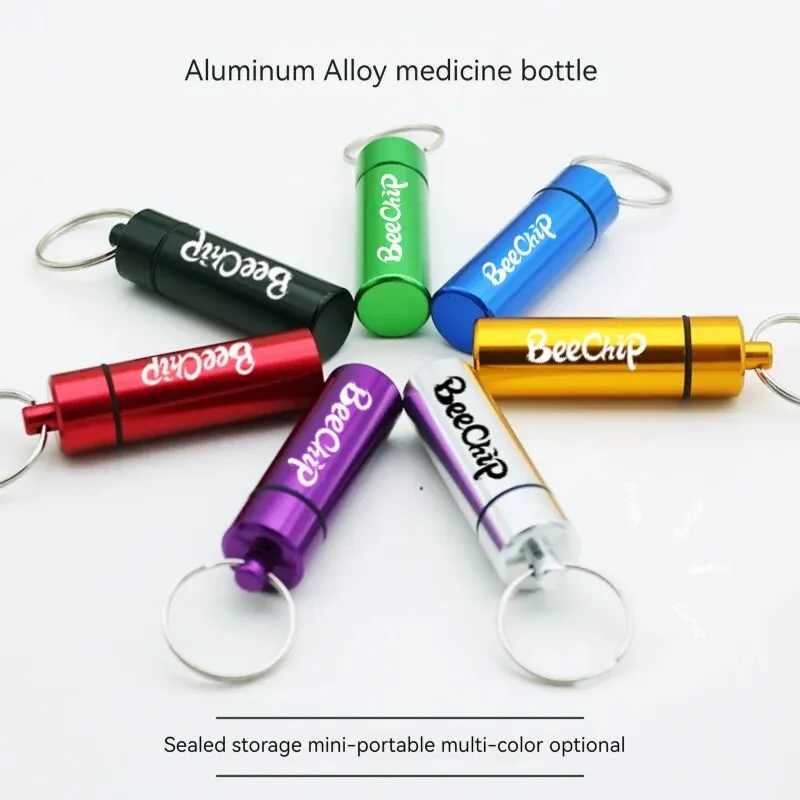 Mini Portable Travel pill organizer All-In-One Carrying Easily Clean Refill Pills Prevent Falling Out Pill Storage Container 3PCS