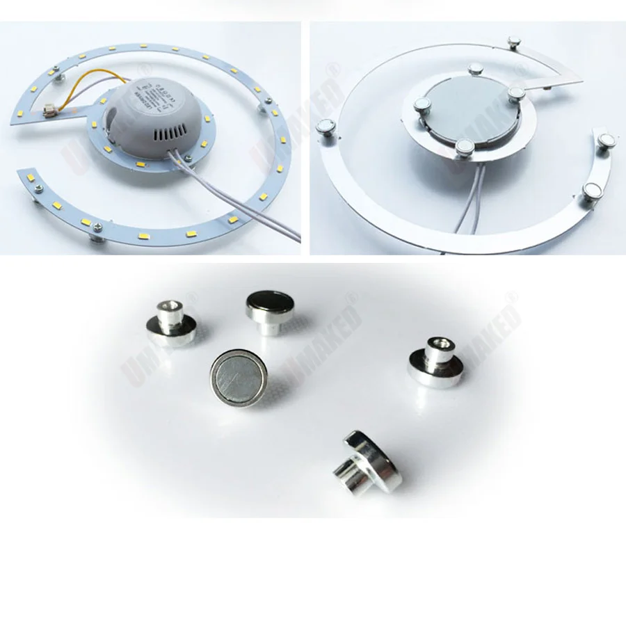 (20PCS) M3 H:8-10mm LED 조명용 자기 나사, 램프 피팅용 자석 키트. LED 천장 조명 PCB 플레이트 벽 고정용