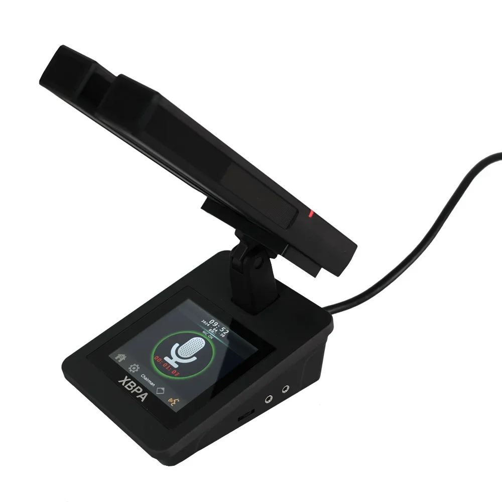 XBPA High Quality 3-Inch Touch Screen Conference System Conference Room Meeting Microphone Administrative Unit Speakerphones