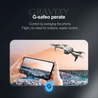2025 E88 Drone HD double caméra, contrôle d'écran aucun téléphone nécessaire, décollage/retour à une touche, application Wi-Fi, chargement USB, résistant aux chutes, 6