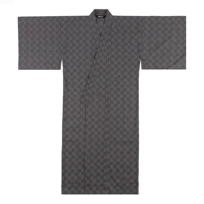 Nightgown For Men Stripe Cotton Pyjamas And Kimono Robe Men's Nightdress  Spring And Summer Autumn Japanese Kimono