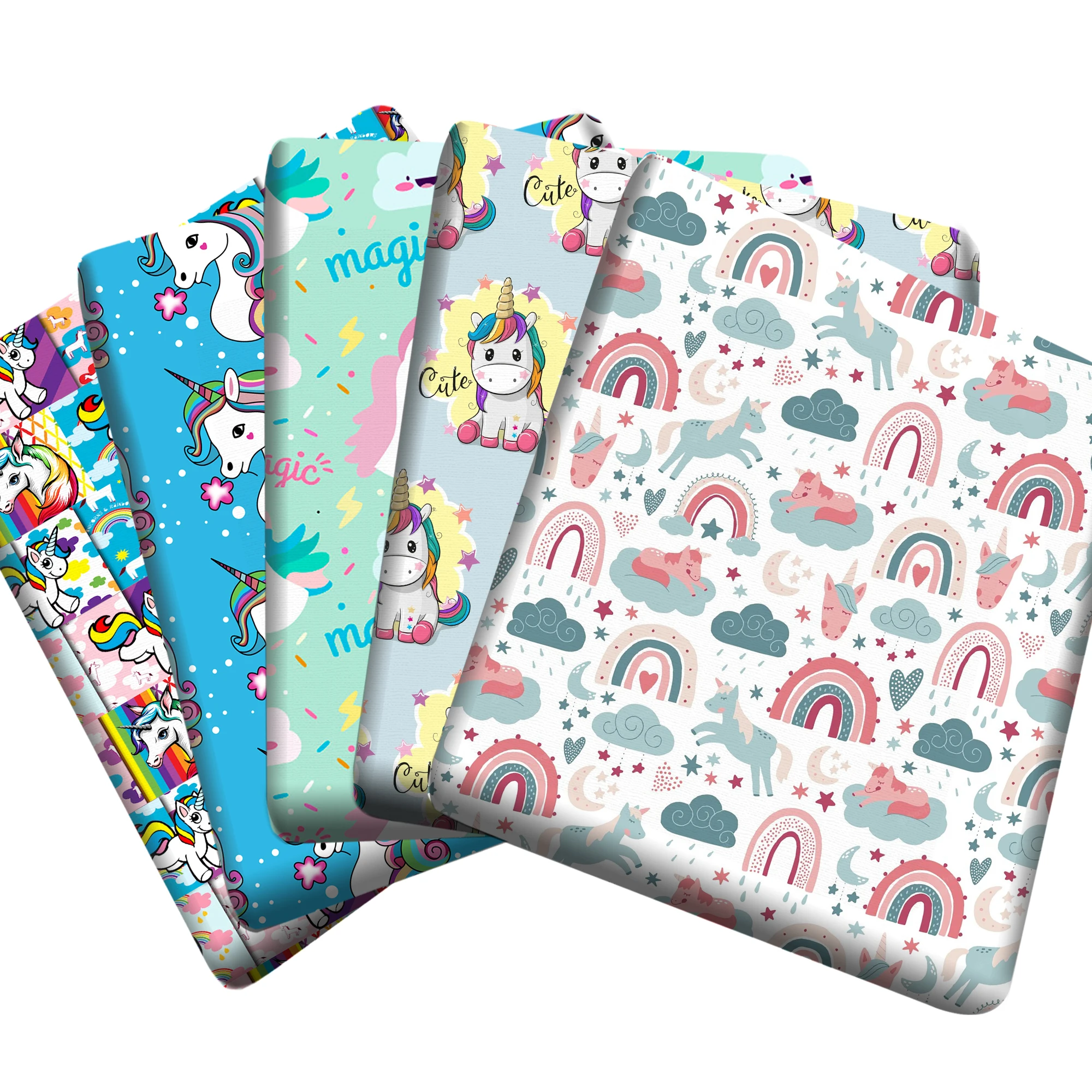 50x145cm Geometric Patterns Unicorn Cotton Fabric Cloth Sewing Quilting Fabrics Patchwork Needlework DIY Handmade Accessories
