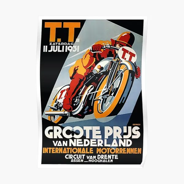 

1931 Netherlands Motorcycle Race Poster Painting Modern Wall Home Art Decoration Print Room Mural Decor Vintage Funny No Frame