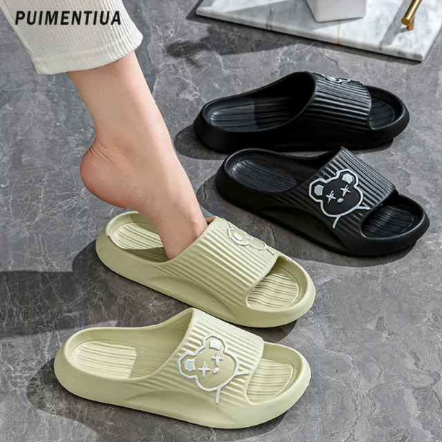 LUTFI House Shoes Women Home Cartoon Slippers ummer Cute Rabbit Design  Fashion Sandals Outdoor Slippers WomanShark Slides Female (Color : Blue,  Size : 40 EU) : Buy Online at Best Price in