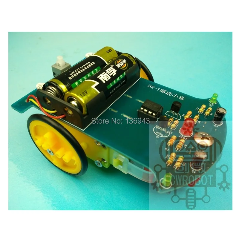 

Analog Circuit Automatic Intelligent Tracking Car Electronic Kit Parts For DIY (without Battery)